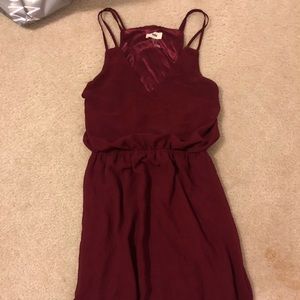 Burgundy dress